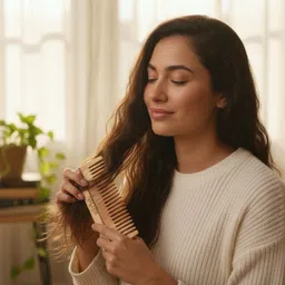 origins tribe Handcrafted Natural Wooden Comb, Anti-Static for All Hair (Detangling Combs) image 5