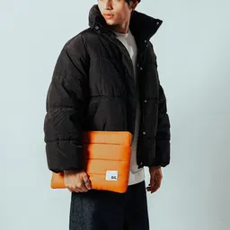 dailyobjects Tangerine Stria Laptop Sleeve - Medium Laptop Sleeve/Cover image 3