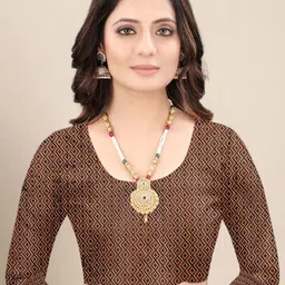 AMRUTKALA SAREES Woven Design Zari Banarasi Saree image 3