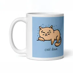 Mr UVD White & Blue Printed Ceramic Matte Mugs Set of Cups and Mugs-image-7