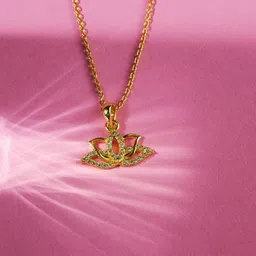 ShimmerTots Gold-Plated Floral Pendants with Chains-picture-12