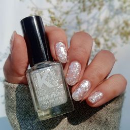 KINDED Topper Coat Glitter Textured Nail Polish- 9 ml- Showstopper Ivory 34-picture-12