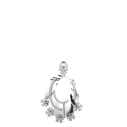 VALANOVA Women Hallmarked 18K White Gold & Certified Lab Grown Diamond Pendant 5.5gm image 1