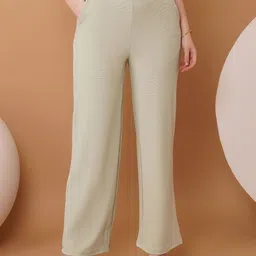 Chemistry Women Original Straight Fit High-Rise Trousers-image-45