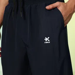 HRX by Hrithik Roshan Men Rapid-Dry Lifestyle Side Striped Joggers image 4