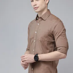 ColorPlus Slim Fit Pure Cotton Casual Shirt-image-1