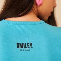 Bonkers Corner Graphic Printed Cotton Crop Top image 3