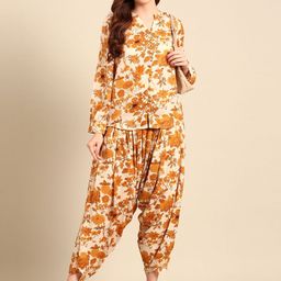 De Moza Women Printed Top with Trousers-picture-4