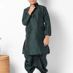Uri and MacKenzie Boys Regular Pure Cotton Kurta with Dhoti Pants-picture-26