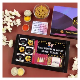 Expelite Premium Rakhi Gift Pack with Sweets and Chocolates - Multicolor image 4