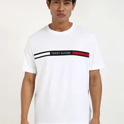 Tommy Hilfiger Men Striped Round Neck Cotton T-shirt-picture-37