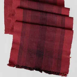 Fabindia Red Cotton Woven Table Runner image 2