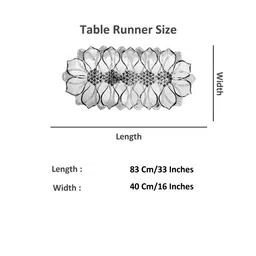 KANUSHI INDUSTRIES Brown & White Textured Table Runner image 4