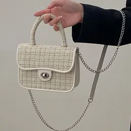 CORSICA Women Checked Canvas Casual Handbags image 3