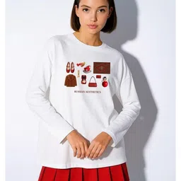 LULU & SKY Women Graphic Printed Round Neck Pure Cotton T-shirt-picture-31