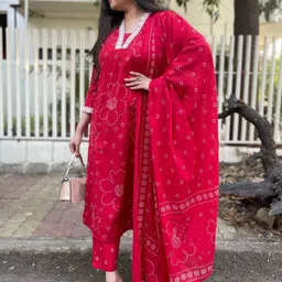 Moda Rapido Women Ethnic Motifs Printed Regular Kurta with Trousers & With Dupatta image 5