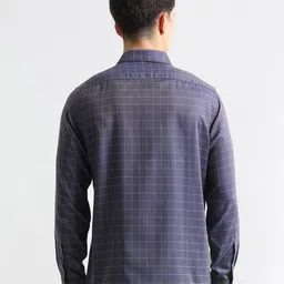 Arrow Men Windowpane Checked Auto Press Pure Cotton Formal Shirt image 3