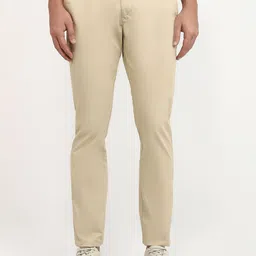 Parx Men Tapered Fit Low-Rise Cotton Trousers-picture-35