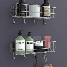 JD FRESH Silver-Toned Set of 2 Water Resistant Multi-Utility Organisers-image-78