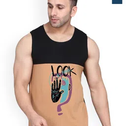 SLOWLORIS Men Pack Of 2 Sleeveless Printed Bio-Wash Combed Cotton Innerwear Vest-picture-25