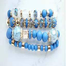 SAPRAA TRENDS Women Gold-Plated Plastic Bracelet image 4