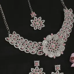 VATSALYA creation Women PinkJewellery Set image 2