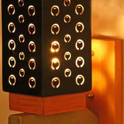 SOMIL Black Glass Cylinder Printed Wall Lamps-picture-28