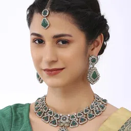 VATSALYA creation Gold-Plated Artificial Stones Alloy Jewellery Set-picture-20