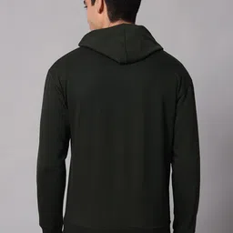 Obaan Men Typography Printed Hooded Pullover image 3