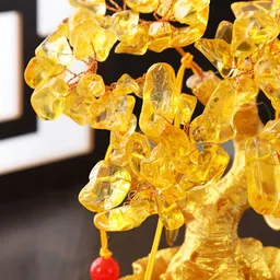 TIED RIBBONS Tree of Life Bonsai Evil Eye Feng Shui Vaastu Showpiece image 4