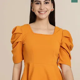 Tromko Women Pack Of 2 Puff Sleeve Peplum Top-picture-30