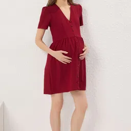 Trendyol Women Solid A-Line Dress image 2