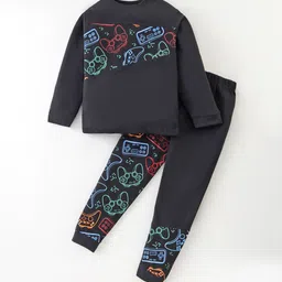 UNICORNS Girls Printed Round Neck Nightsuits-picture-34