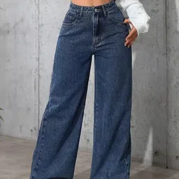 A1TUFF Women Jean Relaxed Fit High-Rise Light Fade Stretchable Jeans-picture-39