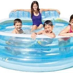 littlebloom Inflatable Swim (IND*55) Center Family Lounge Pool with Built-in Bench1497 Inflatable Swimming Pool-picture-45