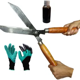 green touch Home Gardening Combo Tools Items,Grass Cutter,Gloves,oil Garden Tool Kit-picture-14