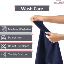 mattress protector Plain Cotton Filled Zipper Standard Size Pillow Protector image 4