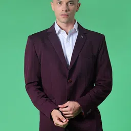 v-mart Men Solid Single Breasted Casual Blazer image 2