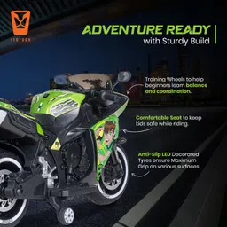 leotoon Licensed Ben10 Bike Bike Battery Operated Ride On image 4
