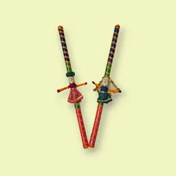 sanwariya collection NH-dandiya-inbuildPuppet Dandia Sticks image 1