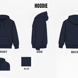 try this Men Full Sleeve Solid Hooded Sweatshirt image 4