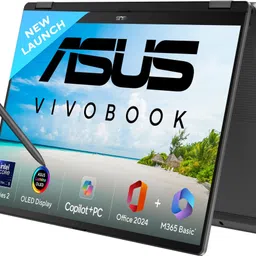 ASUS Vivobook 14 Flip OLED (2025) Copilot + PC with Office 2024 + M365 Basic*, AI PC Intel Core Ultra 5 226V - (16 GB/512 GB SSD/Windows 11 Home) TP3407SA-QL024WS 2 in 1 Laptop-picture-31