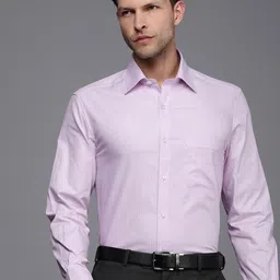 Louis Philippe Men Pure Cotton Classic Striped Formal Shirt image 1