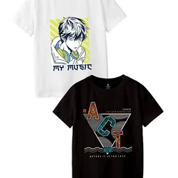 CODEZ Boys 2 Printed Applique T-shirt-picture-56