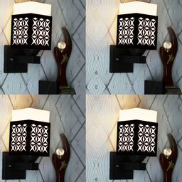 Gojeeva Black Wood Square Wall Lamps-picture-43