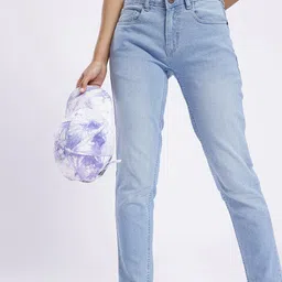 glitchez Women Slim Fit Light Fade Stretchable Jeans-image-49