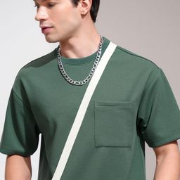 HIGHLANDER Men Self Design Round Neck Relaxed Fit T-shirt-picture-27