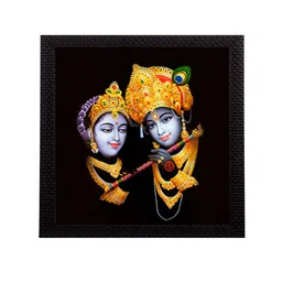 eCraftIndia Multicoloured Radha Krishna UV Wall Art image 2
