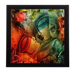 eCraftIndia Multicoloured Loving Couple UV Wall Art image 2