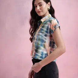 DressBerry Dyed Extended Sleeves Shirt Style Top image 3